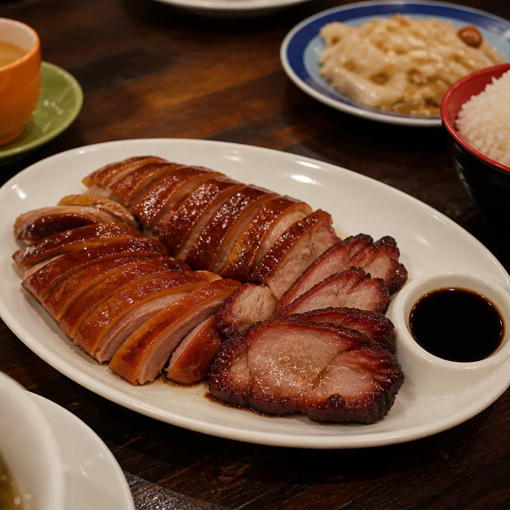Roast duck and char siu